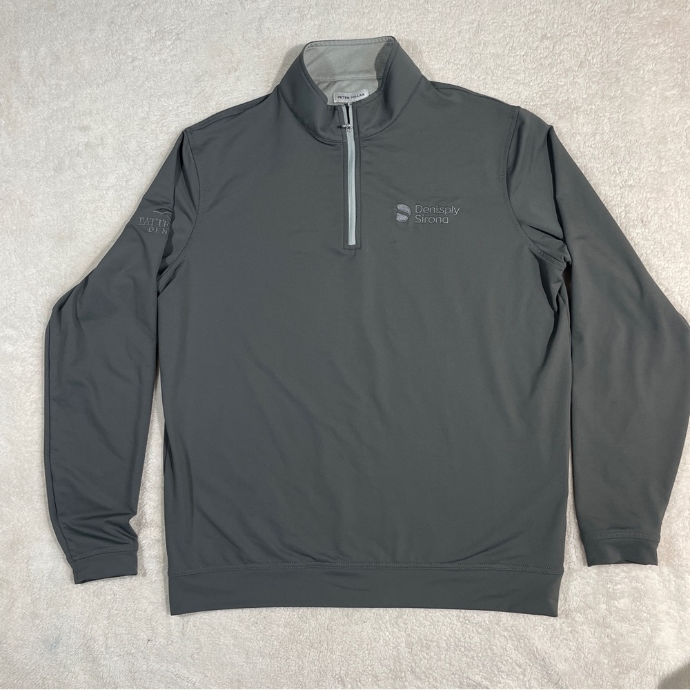 Peter Millar Shirt Mens L Crown Sport Perth Performance 1/4 Zip Golf